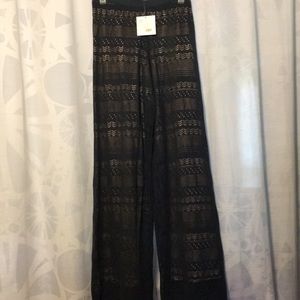 NWT Moon Apparel XS Navy Palazzo pants